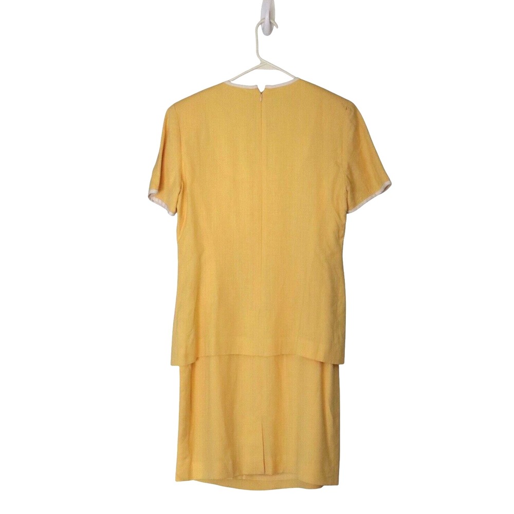Talbots Petite Women's Midi Dress Suite Yellow Office Lady Professional Size 10 - Picture 2 of 7